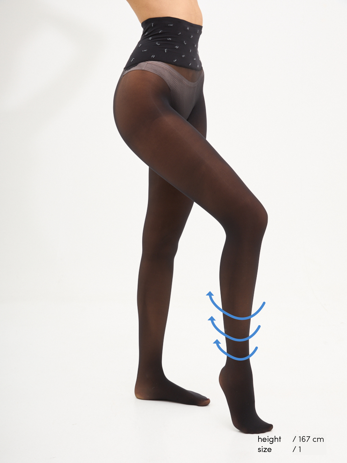 festa foresta_compression seamless recycled tights_black