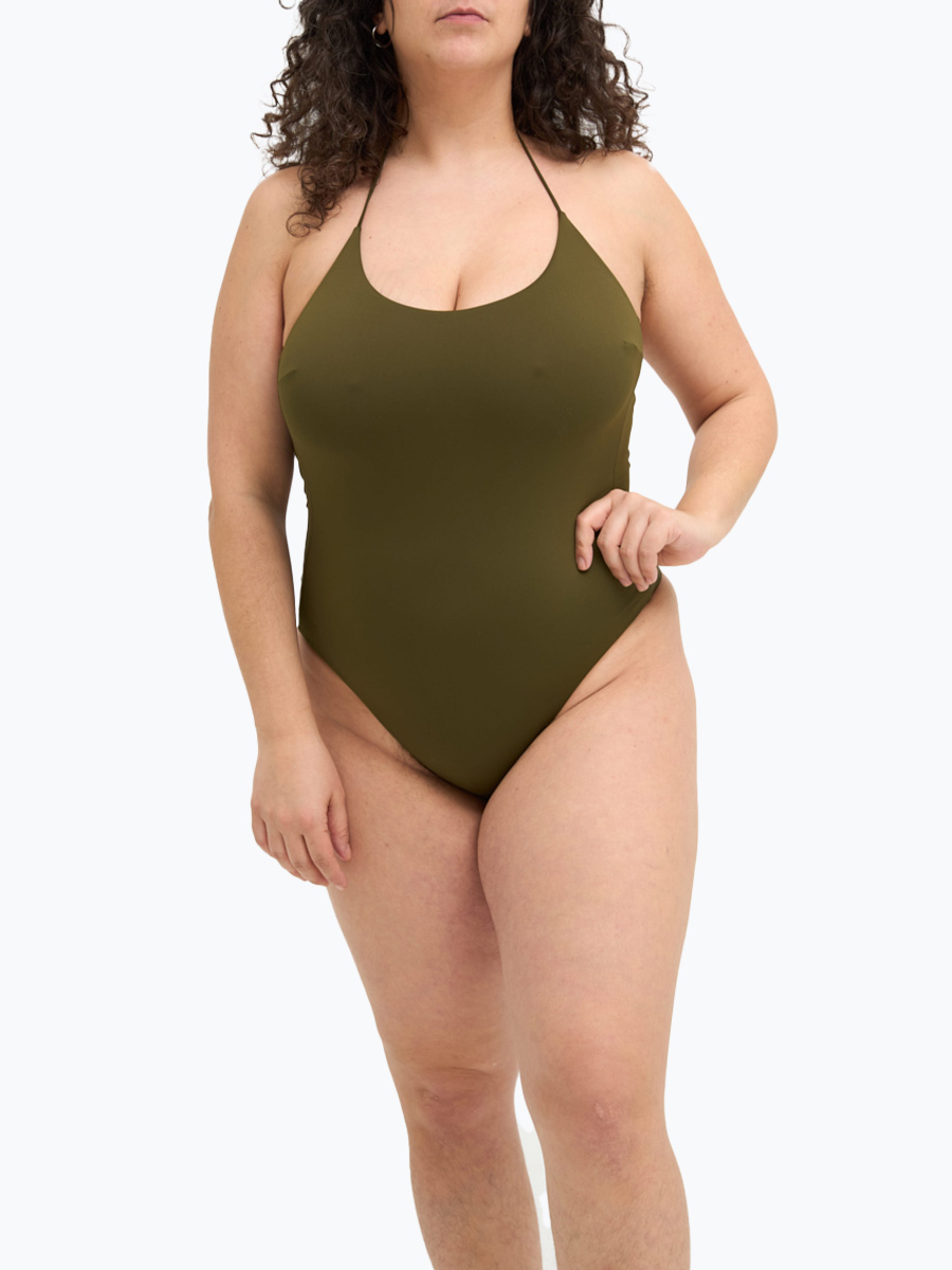 Doppio One Piece (reversible) - Olive-cocoa