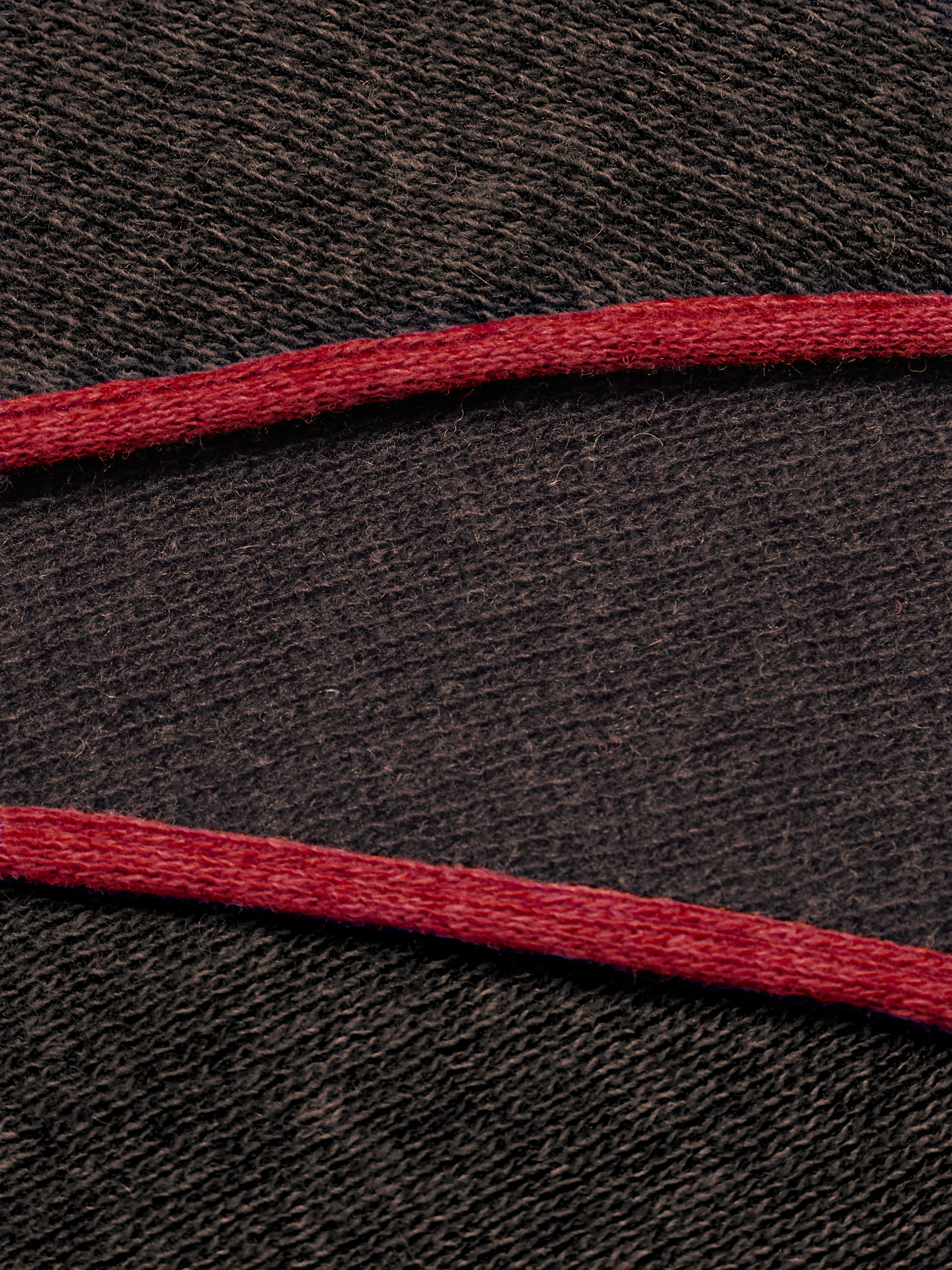 Ribbed Balaclava - 100% recycled wool - Cocoa-brown-total-red